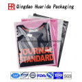 Clear Logo Printed Packaging Clothing Stand up Plastic Bag